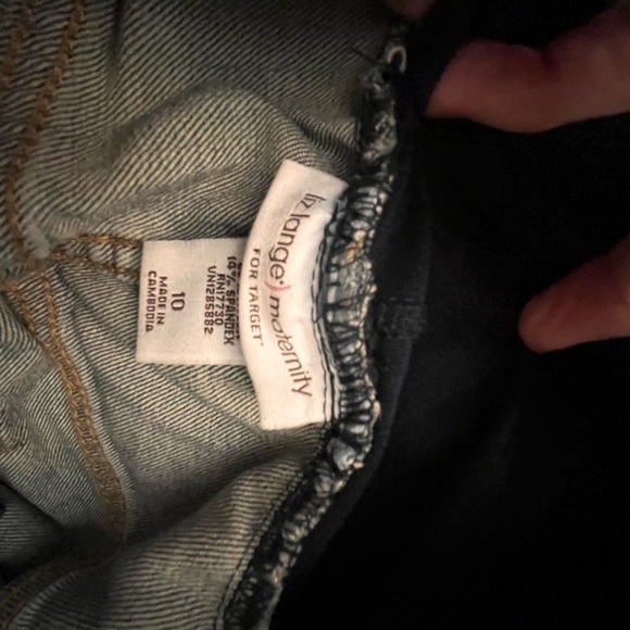 Women's Blue Maternity Jeans - Picture 5 of 7